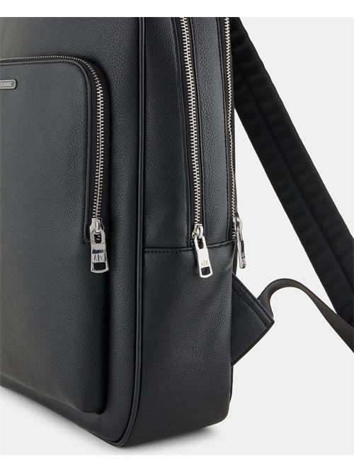 Zaino AX nero con tripla zip ARMANI EXCHANGE | XM000241-AF12134UC001